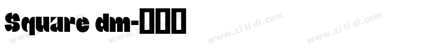 Square dm字体转换